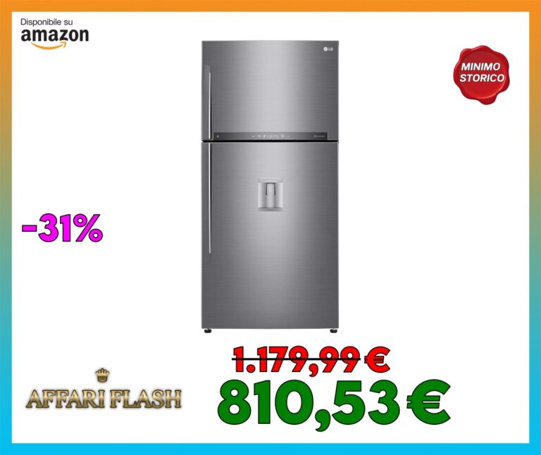 LG GTF916PZPED Frigorifero Doppia Porta, Classe E, 592l, Connettività Wi