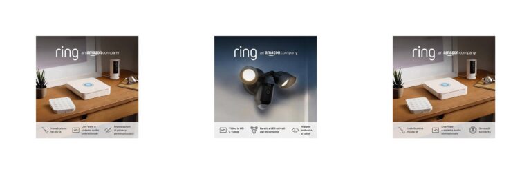 ️ Kit Ring Alarm L + videocamera interna (Indoor Camera 2ª gen.) | Sistema di allarme