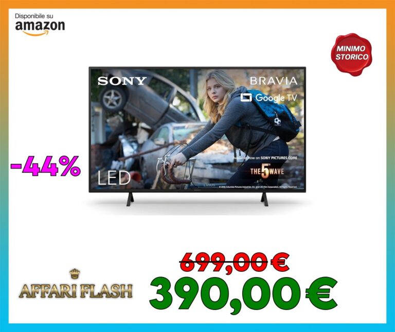 📱 Sony BRAVIA, KD-43X75WL, LED, 4K HDR, Google TV, ECO PACK, BRAVIA CORE, Narrow Bezel Design, Modello 2023 [#Elettronica]