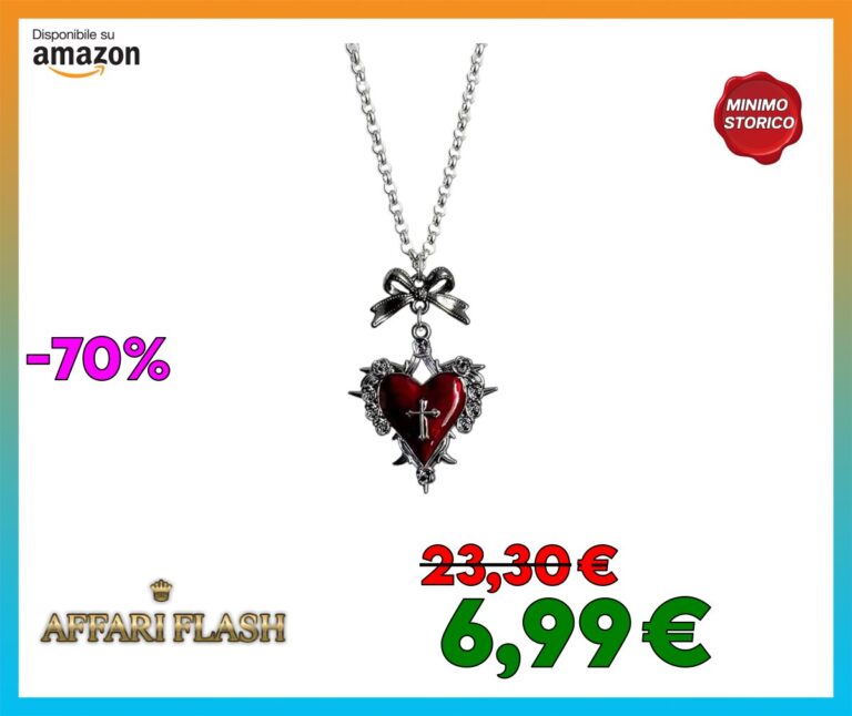 Wilgure Vintage Punk Stili Gotico Collana Con Cuore Bowknot E Attraversa La Decorazione Di Forni A Pendente Per Le Donne Abiti