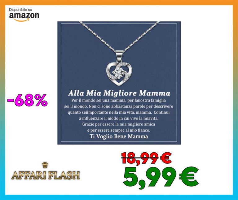 BOCHOI Regalo Mamma,Regalo Compleanno Mamma Collana Argento 925 Donna Regali Madre Collana San Valentin