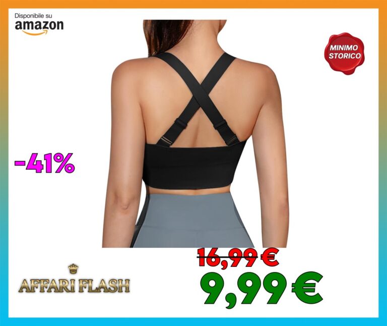 Leversic Reggiseno Sportivo da Donna Reggiseno Yoga Top Fitness Donna Imbottito Senza Ferretto Reggiseni Push Up per Yoga Jogging Gym S