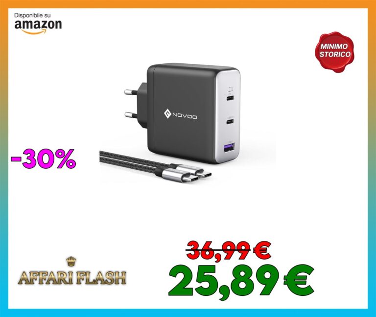 NOVOO 120W Caricatore USB C GaN