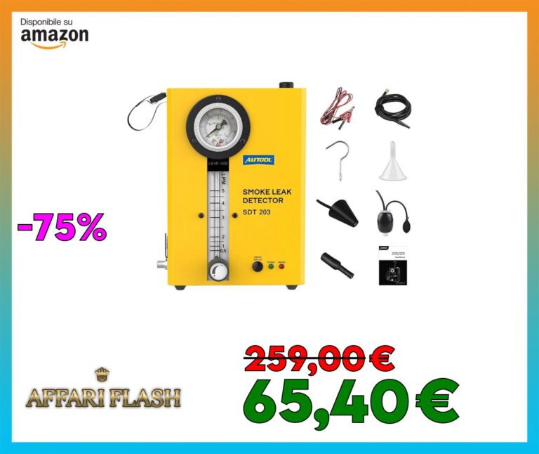 AUTOOL EVAP Vacuum Automotive Smoke Machine Car Sistema di Tubi del Carburante Rilevatore di perdite Tester diagnostico per perdite di Carburante con manometro e valvola di Controllo del Flusso