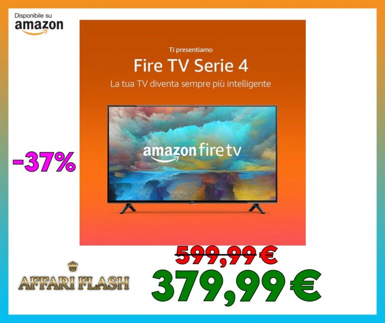 ️ Ti presentiamo Amazon Fire TV Serie 4, Smart TV in 4K UHD, guarda la TV in diretta senza cavo, 50