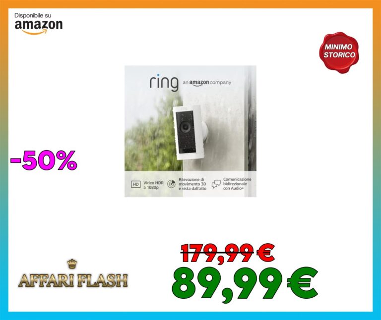 ️ Ring videocamera esterna Pro a batteria (Stick Up Cam Pro) | Telecamera di sorveglianza senza fili, video HDR, vista dall
