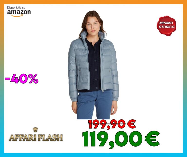 Tommy Hilfiger Donna Giacca Imbottita Down Feminine Gloss Leggera