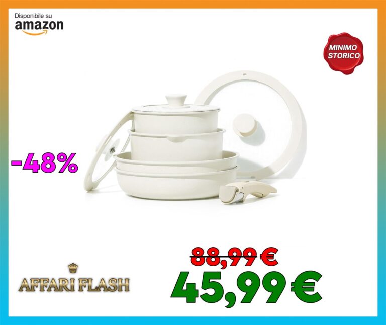 CAROTE Batteria da cucina 8 pezzi