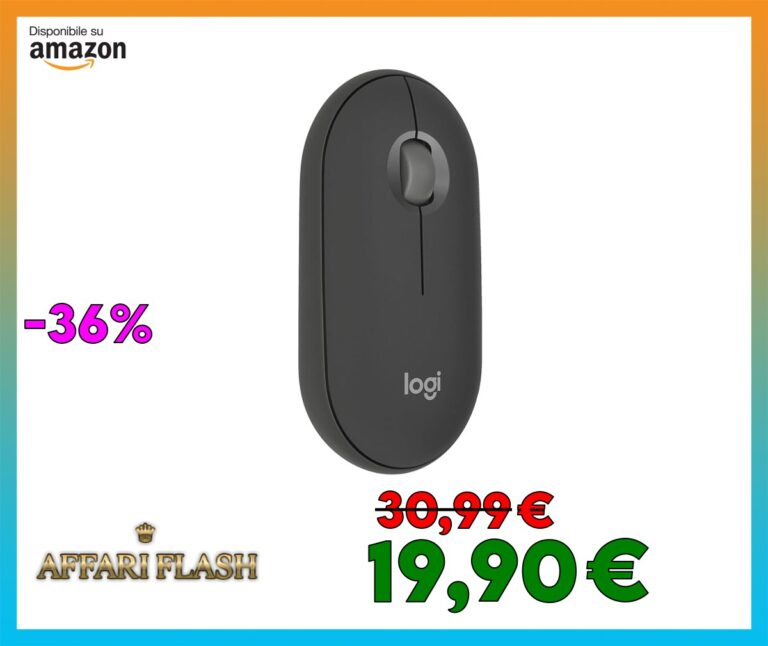 Logitech Pebble Mouse 2 M350s Wireless Bluetooth Slim, Portable, Lightweight, Customizable, Discrete Clicks, Easy