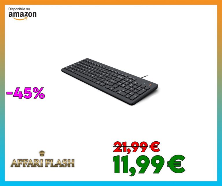 HP 150 Tastiera Cablata, Connessione con Cavo USB