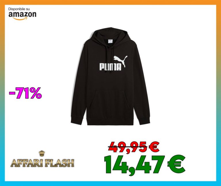 PUMA Ess No. 1 Logo Hoodie FL Felpe con Cappuccio Uomo (Pacco da 1)