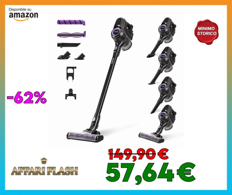 Taurus 948907000, Aspirapolvere Verticale, Aluminum, Grigio, 29.9 W
