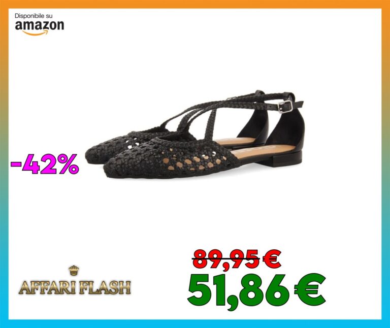 Ballerine in Pelle Blu con INTRECCI per Donna LESKOVIC