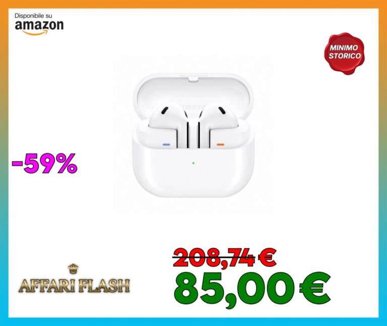 Cuffie wireless SAMSUNG Galaxy Buds3 con riduzione attiva del rumore Bianco