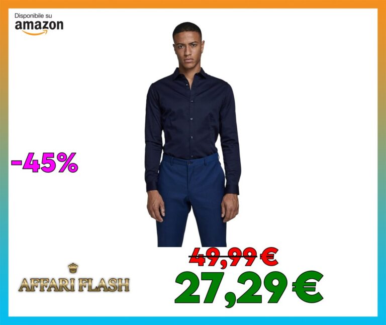 JACK & JONES Jjprparma Shirt L/S Noos Camicia Uomo