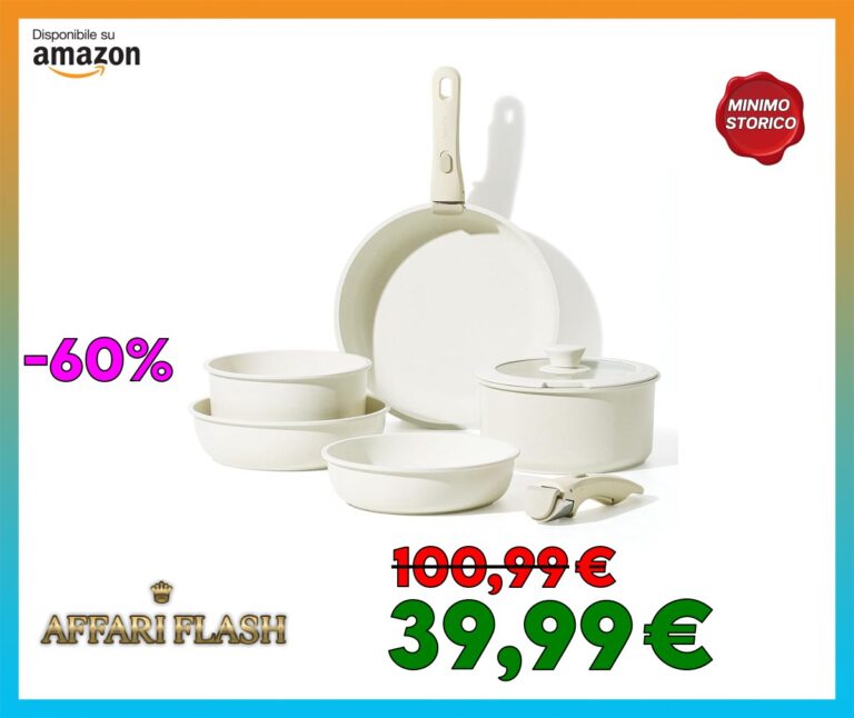 CAROTE Batteria da cucina a induzione, rivestimento antiaderente, padella a induzione 22 cm/26 cm/30 cm, casseruola 18 cm/22 cm, manico rimovibile, adatto al forno, set di poele e casseruola con