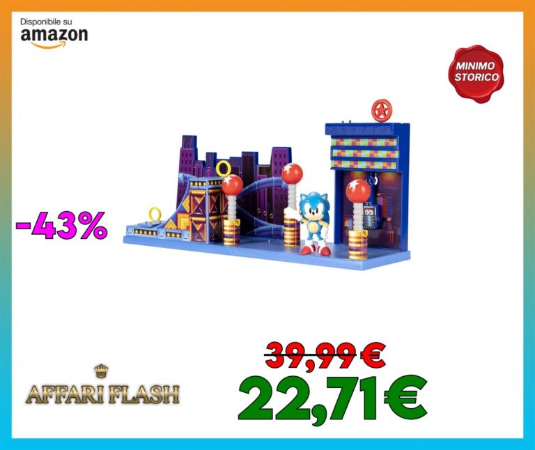 Sonic The Hedgehog Studiopolis Zone, Interactive Playset Include 2.5