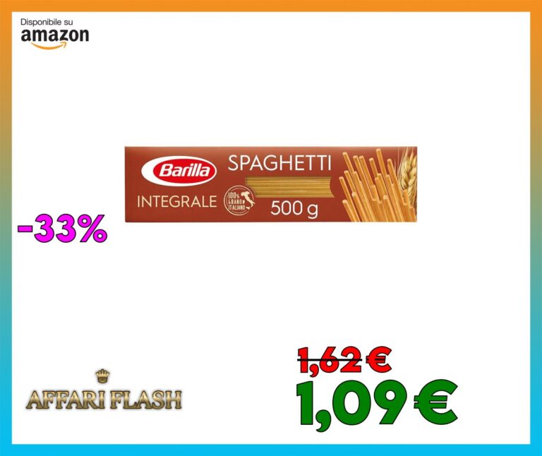 Barilla Pasta Spaghetti Integrali, Pasta Lunga di Semola Integrale di Grano Duro