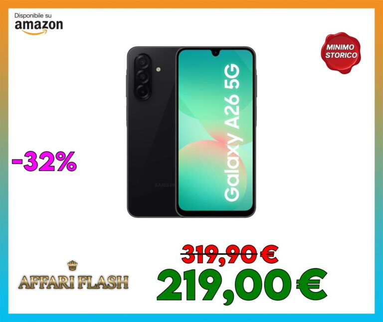 Samsung Galaxy A26 5G, Smartphone con Funzioni intelligenti, 3 anni di Garanzia del produttore, Display Super AMOLED 6.7
