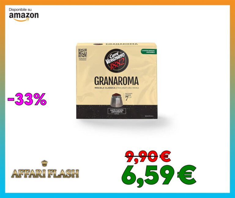 Caffè Vergnano 1882 Miscela Classica Caffè Macinato Granaroma, 2 x 250g