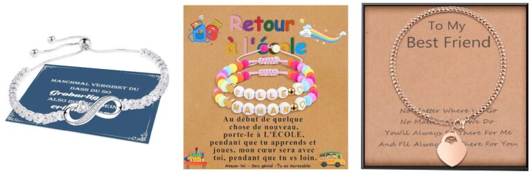 BOCHOI DE Bracciali per uomo e donna 95 2 Zircone 8 Bracciali