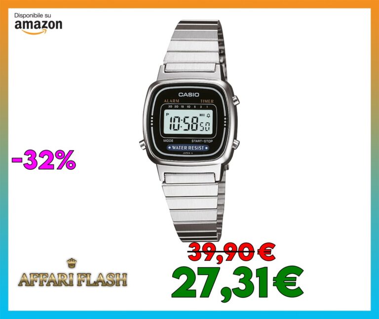 ️ Casio Orologio da polso digitale da donna in acciaio inossidabile LA670W 4 ️ Casio Orologio da polso digitale da donna in acciaio inossidabile LA670W