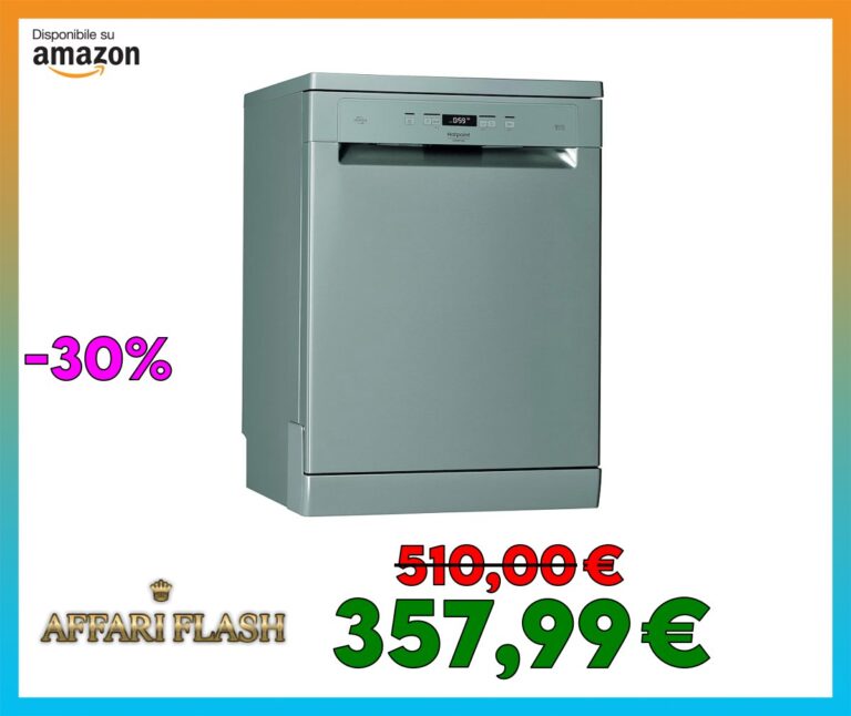 Hotpoint Ariston HFC 3C26 CW X, lavastoviglie verticale, 14 posti, terzo cestello, inox