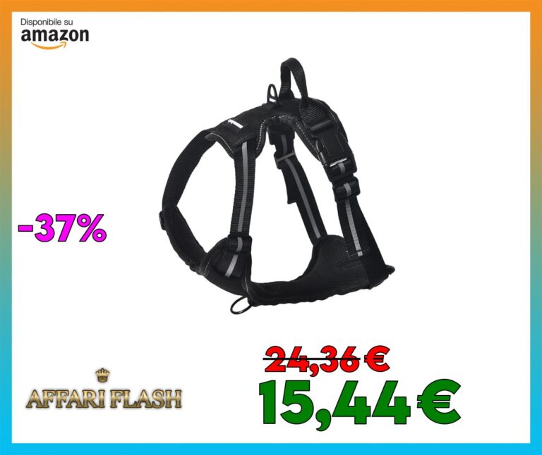 Amazon Basics Pettorina a gilet per cani regolabile, anti