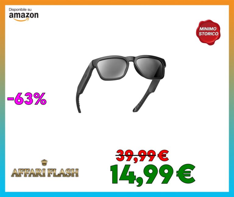️ OhO sunshine Audio Glasses,Voice Control, Open Ear Speaker Listen Music and Calls with Volumn UP and Down, Bluetooth 5.2 Technology IP44 Waterproof Feature for Men & Women