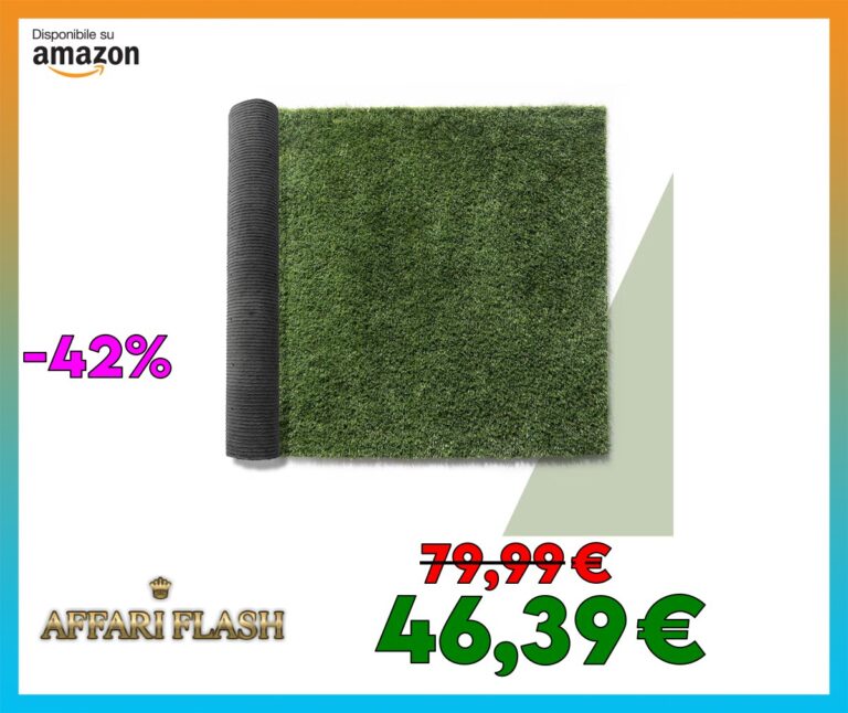 Paco Home Tappeto artificiale per giardino, balcone, terrazza, erba, tappeto per interni ed esterni, lavabile, naturale, morbido, effetto naturale, modello