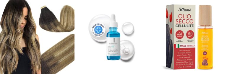 GOO GOO Extension Capelli Veri Biadesivo, 20pcs 50g 55cm Castano Scuro fino a Castano e Biondo Sporco Evidenziato Extension Capelli