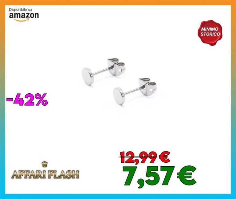 G23 Orecchini a bottone a punto piatto in titanio ipoallergenico per donna uomo ragazza 3 mm 4 mm 5 mm oro rosa/oro/argento/nero orecchini a disco rotondi per orecchie sensibili