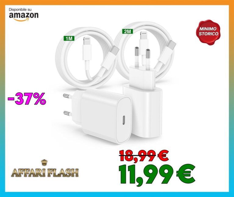Caricatore Rapido iPhone 14 13 12 11 Apple Original,2Pezzi Certificato MFi 20W Caricabatterie iPhone e Cavo USB C a Lightning 1M+2M Alimentatore a Ricarica per 14/14 Pro Max/13/13 Pro Max/12/iPad