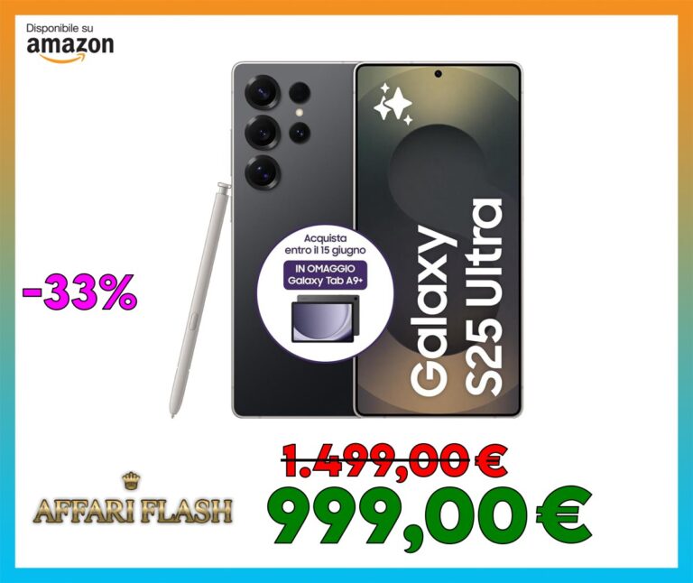 Samsung Galaxy S25 Ultra Smartphone AI, 3 anni di Garanzia del produttore, Display 6.9” QHD+ Dynamic AMOLED 2X, Fotocamera 200MP, RAM 12GB, 256GB, 5.000 mAh, Titanium Black [Versione italiana]