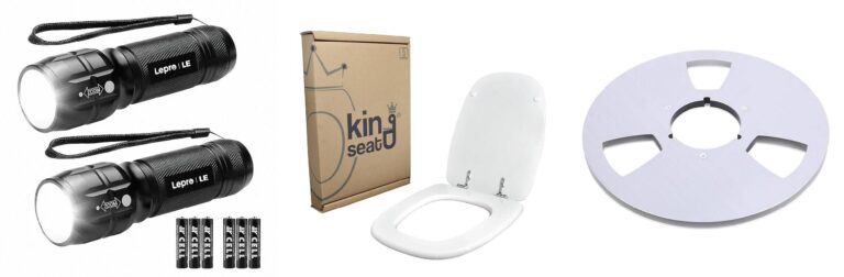 LE Torcia LED Potente Professionale 2 Pezzi, Torcia LED Portatile con Pile