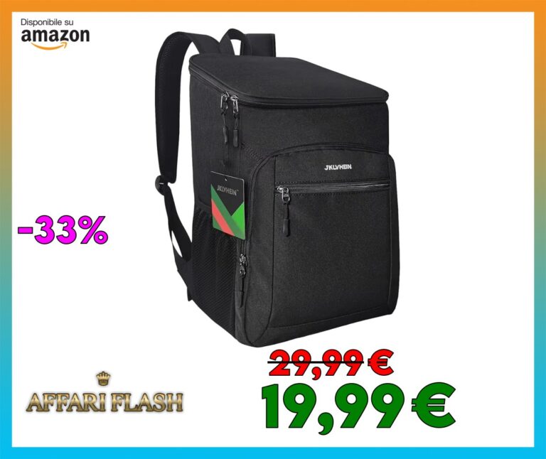 JKLVHEIN 26L Zaino Termico，Zaino Frigo，Zaino Termico Porta Pranzo，Borsa Termica Borsa Frigo，Per le attività all’aperto, i barbecue, il campeggio, il lavoro, i viaggi, gli eventi sportivi
