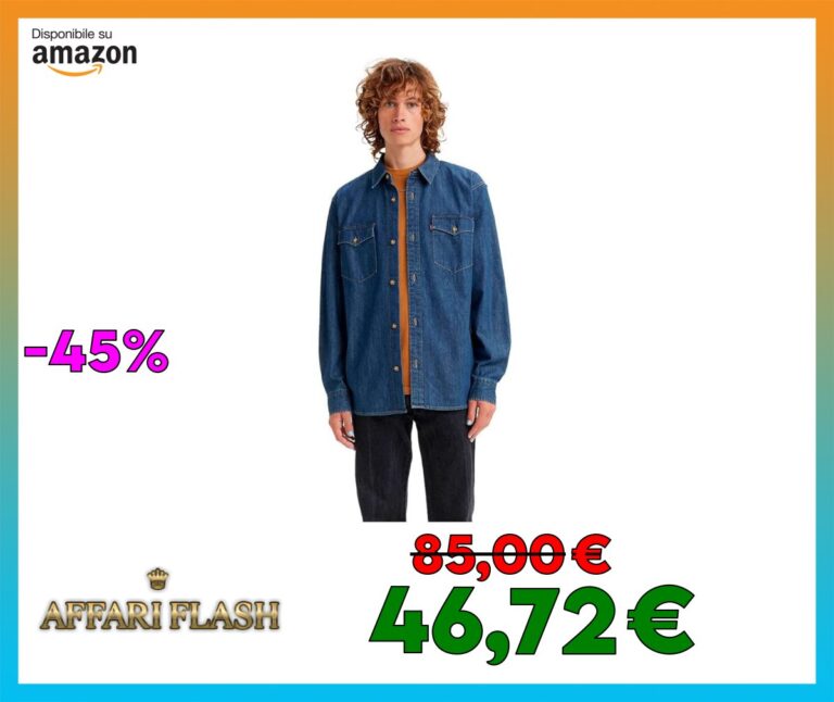 Levi’s Relaxed Fit Western Camicia Uomo