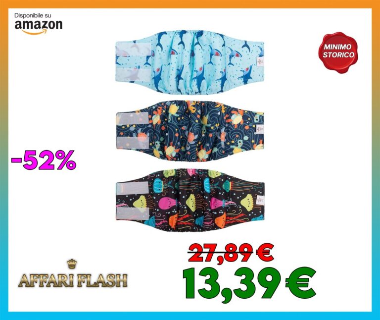 CuteBone Pannolini per cani Fascia per pancia lavabile maschile per cani maschi Avvolge 3 pezzi a confezione DM28M