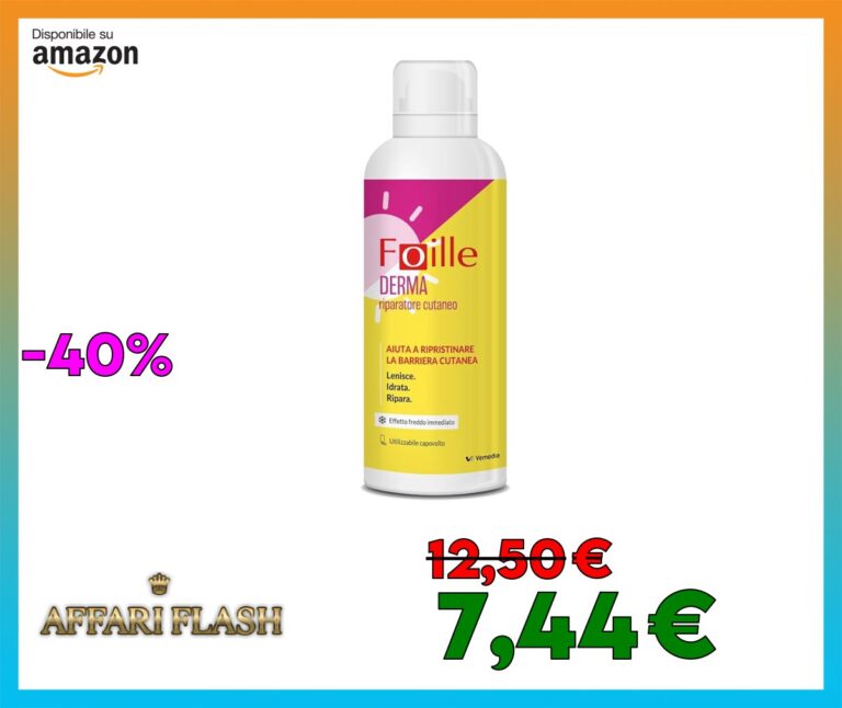 Foille Derma Spray lenitivo per pelle irritata, Doposole con Pantenolo, Calendula e Acido Ialuronico, Effetto calmante e idratante, Spray nebulizzante anche sottosopra 150 ml