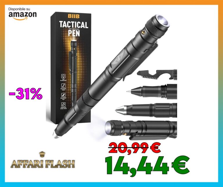 BIIB Idee Regalo Uomo, Festa del Papa Idee Regalo, Multiuso Penna con Torcia Elettrica Gadget Utili, Regalo Festa del Papà, Regalo Anniversario per Lui/Lei, Regalo Uomo Compleanno