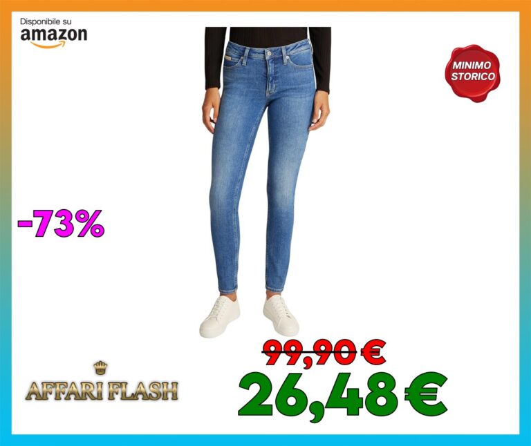 Calvin Klein Donna Jeans Mid Rise Skinny Fit