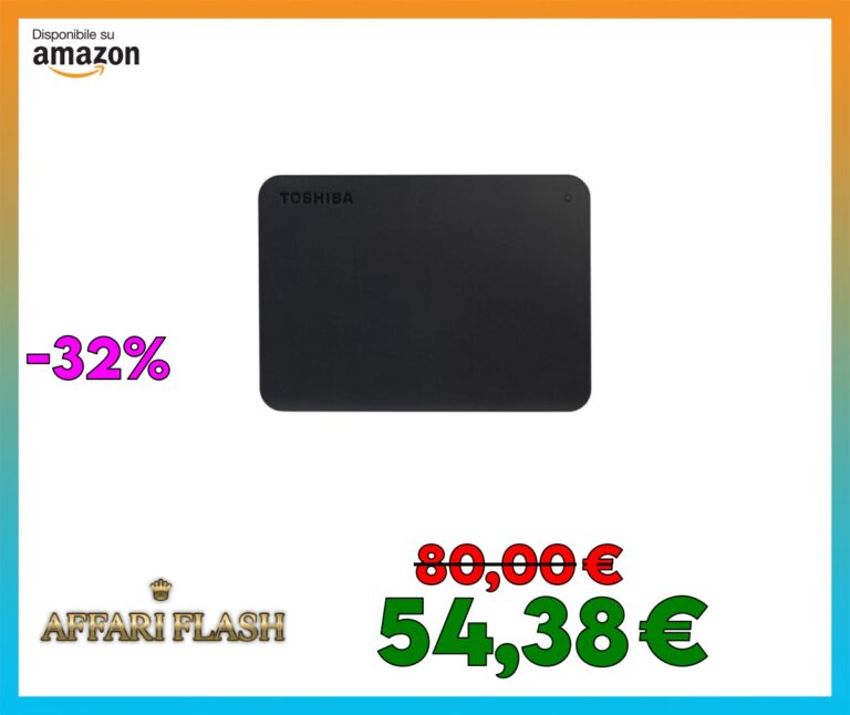 Toshiba 1TB Canvio Basics Portable External Hard Drive,USB 3.2 Gen 1, Black (HDTB410EK3AA)