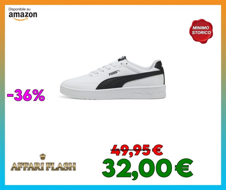 PUMA Court Classic Clean, Scarpe da Ginnastica Unisex