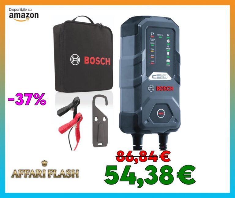 Bosch C30 Caricabatterie per Auto, 6 V