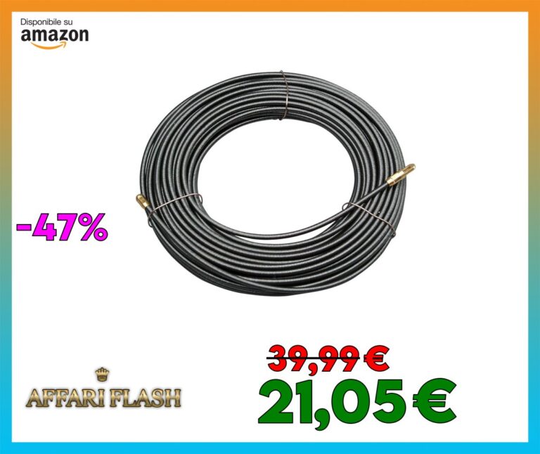 Kopp Spirale professionale retrattile, in metallo, con occhiello rivettato su entrambi i lati, 20m, 396221047