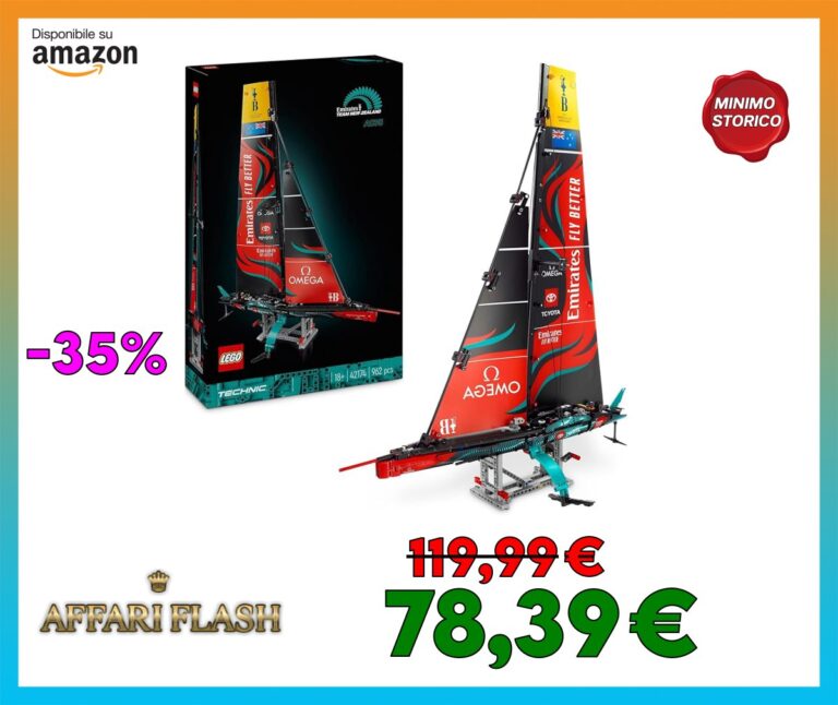 LEGO Technic Emirates Team New Zealand AC75, Modellino di Nave Yacht da Costruire, Kit Modellismo per Adulti con Barca a Vela, Idea Regalo Creativa per Uomo, Donna, Lui o Lei, Decorazione Casa 42174