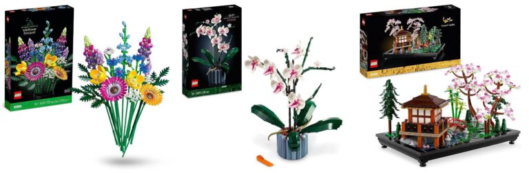 LEGO Botanicals Bouquet Fiori Selvatici Finti con Papaveri e Lavanda Artificiali