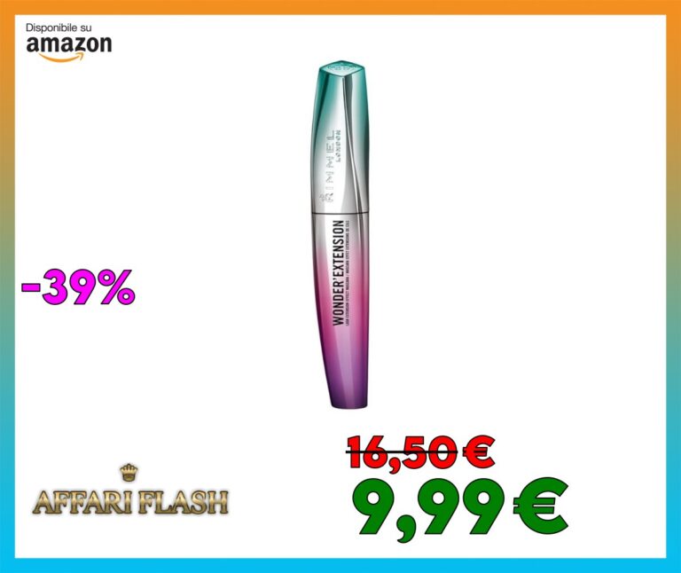 Rimmel London Mascara Allungante Wonder’Extension, Volume e Lunghezza Effetto Extension, a Lunga Tenuta, Nero