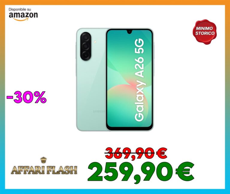 Samsung Galaxy A26 5G, Smartphone con Funzioni intelligenti, 3 anni di Garanzia del produttore, Display Super AMOLED 6.7