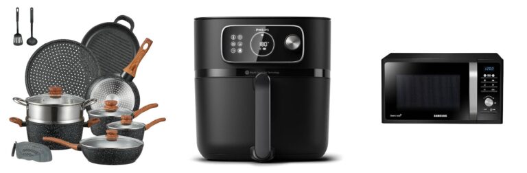 FOHERE Set Pentole Induzione 15 Pezzi, Batteria Pentole a Induzione Antiaderente in Alluminio con Coperchi
